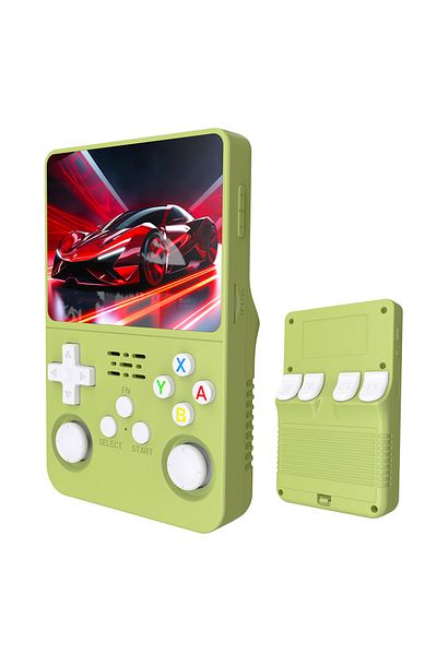 Choice Green 64G Open Source R36S Retro Handheld Video Game Console Linux System 3.5 Inch IPS Screen Portab