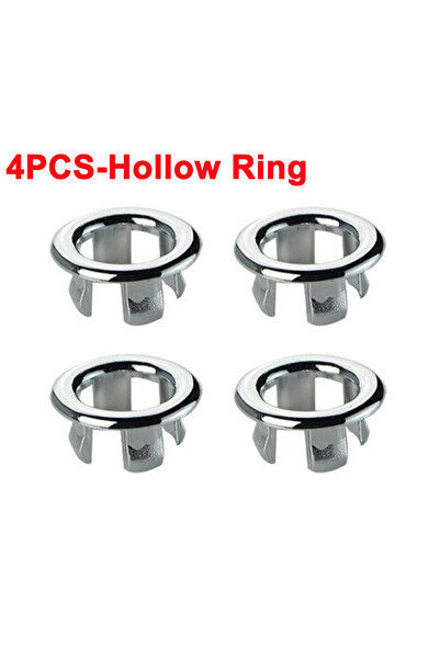 Choice 4 قطع - حلقات مجوفة 4 قطع غطاء فيضان بلاستيكي لحوض المطبخ والحمام وحوض...