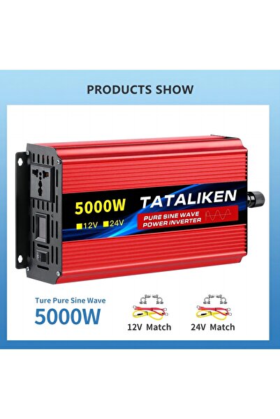 Choice5 12V 5000W 220V Pure Sine Wave Inverter 1000W-4000W DC 12V and 24V to ...