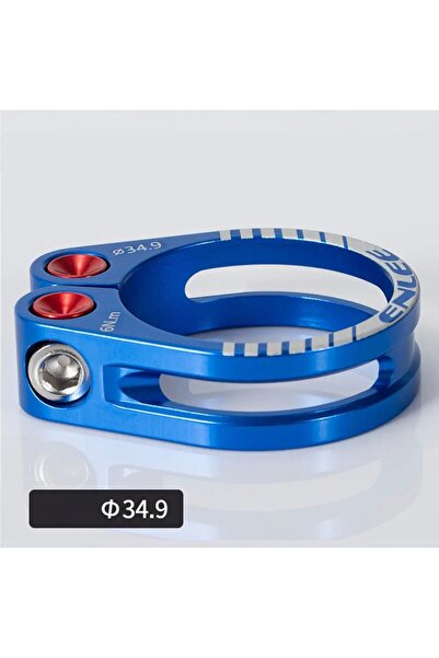 Choice blue 34.9 ENLEE Bike Seat Post Clamp CNC Aluminum Alloy Cycling Saddle...