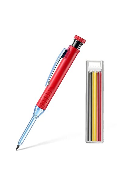 Choice مجموعة حمراء - قطعتين/مجموعة من أقلام الرصاص الميكانيكية للنجار مقاس 2...