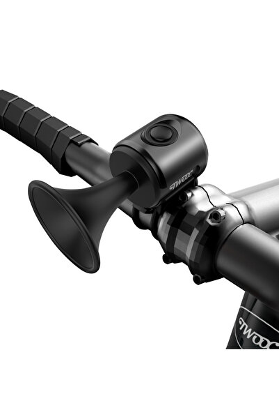 Choice جرس دراجة كهربائية TWOOC أسود بقوة 120 ديسيبل يصدر صوت جرس إنذار مقاوم...