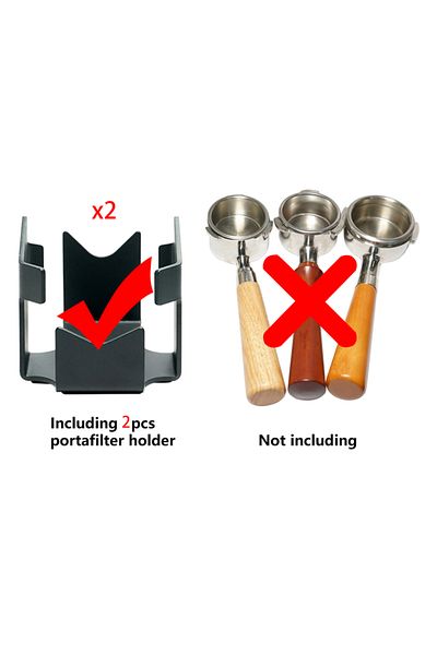 Choice Black Iron Coffee Portafilter Stand Holder Portafilter Holder For 51/53/54/58mm Coffee Portafilters