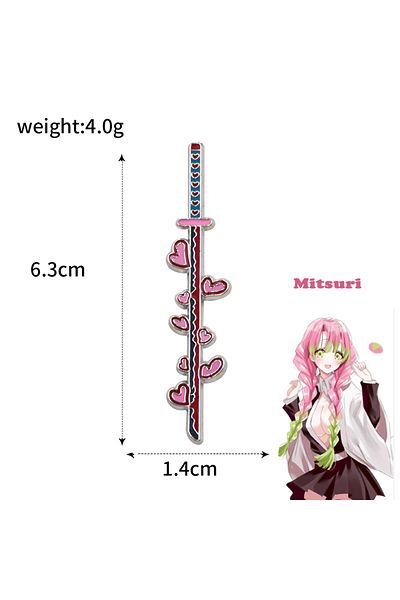 Choice X00276-13 Anime Demon Slayer Brooch Enamel Kimetsu No Yaiba Sword Pins Weapon Badge Fans Cosplay Sou