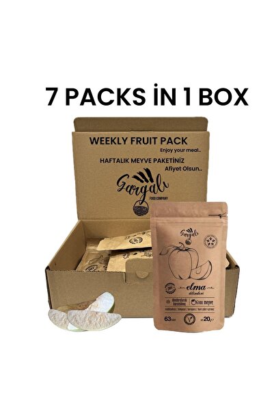 gargalı 7 عبوات من الفواكه المجففة بالتجميد - رقائق مجففة بالتجميد