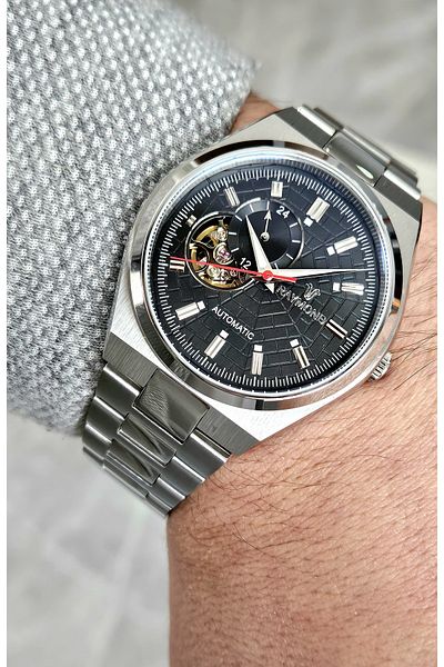 Raymond Rym- 250424   Raymond Men's Automatic Watch - Stainless Steel and Sapphire Glass - 2 Years Warranty