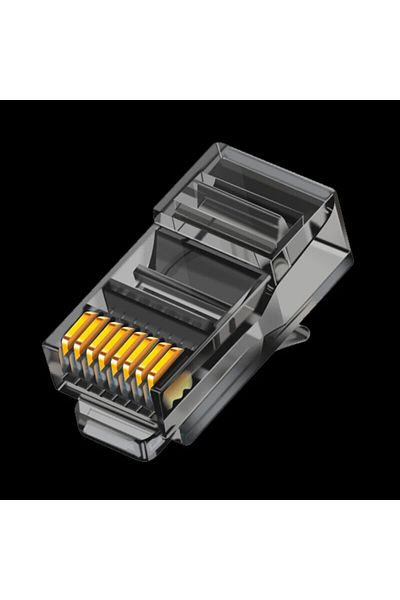 ZoeRax موصلات RJ45 Cat6 سوداء اللون، 50 قطعة، ألوان متنوعة، سهلة الاستخدام، قابس معياري للتوصيلات الصلبة أو