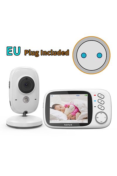 Choice Bm603-eu Taktark 3.2 Inch Wireless Video Baby Monitor With Lullabies Auto Night Vision Two Way Inter