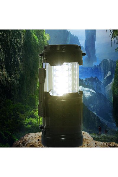 Choice black 1pcs Tent LED Battery Lantern Telescopic Torch Camping Lamp Waterproof Emergency Light Powered