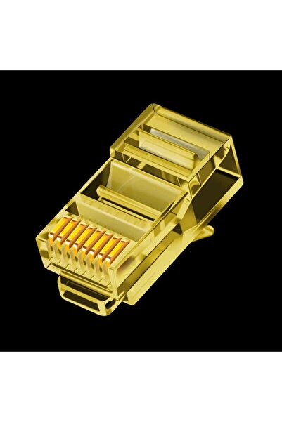Choice موصلات RJ45 Cat6 باللون الأصفر، 50 قطعة، ألوان متنوعة، قابس معياري سهل...