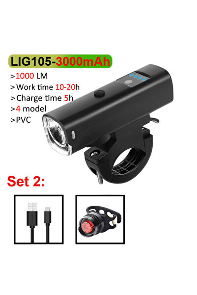 Choice 3000mAh Set 1 NEWBOLER Smart Bicycle Light Rainproof USB LED 3000mAh M...