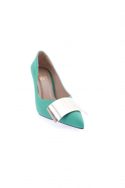 DGN Pantofi de damă cu toc înalt Lycra verde 23611022859