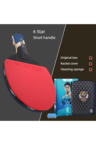 Choice مجموعة E6 CS مضارب تنس الطاولة LOKI 9 Star الاحترافية 5+2 مضارب تنس ال...