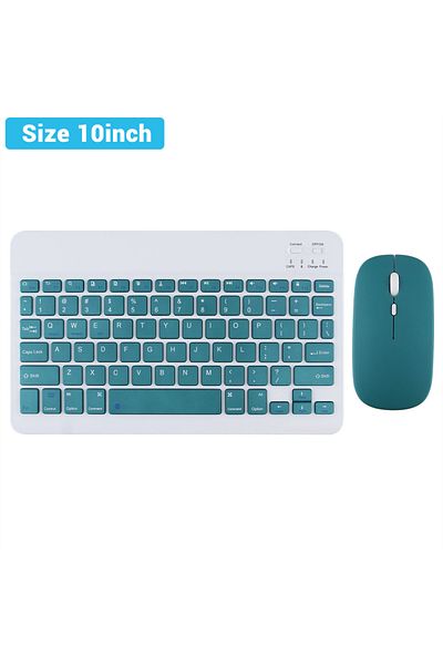 Choice Dark Green-and Mouse Mini Wireless Keyboard Bluetooth Keyboard For Ipad Phone Tablet Portable Blueto