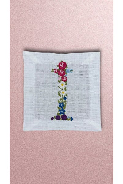 Hubb Interiors Cocktail Napkin with Letter I