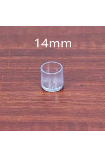 Choice 16 Pcs 14mm 16pcs Transparent Furniture Feet Caps Chair Table Sofa Non-slip Mute Rubber Leg Mat Wood