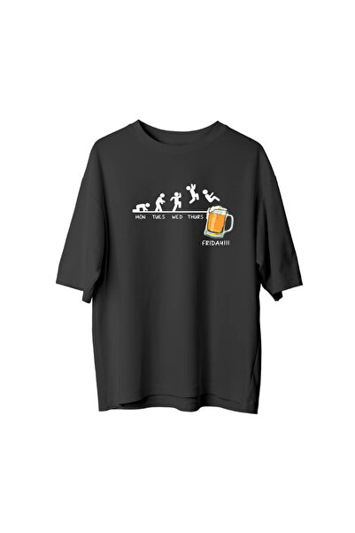 npLStore Unisex majica velikih dimenzija sa printom petkovskog piva