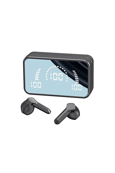 Choice black V9 Bluetooth Earphone Headphones Mirror Wireless Stereo Headset 5.3 with Digital DisplayTouch