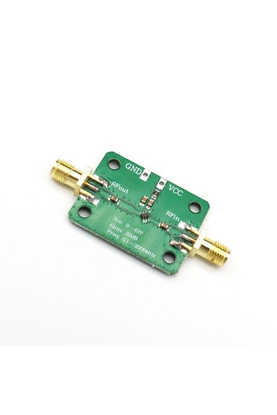 mythtiger LNA 0.1-2000MHz 32dB RF Amplifier 9-12V 27mA Low noise used to amplify FM HF VHF UHF radio signals