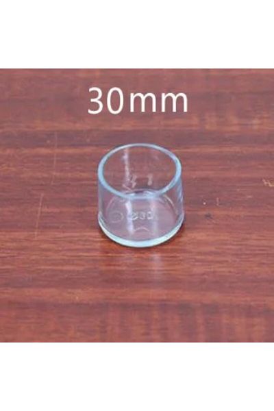 Choice 16 Pcs 30mm 16pcs Transparent Furniture Feet Caps Chair Table Sofa Non-slip Mute Rubber Leg Mat Wood