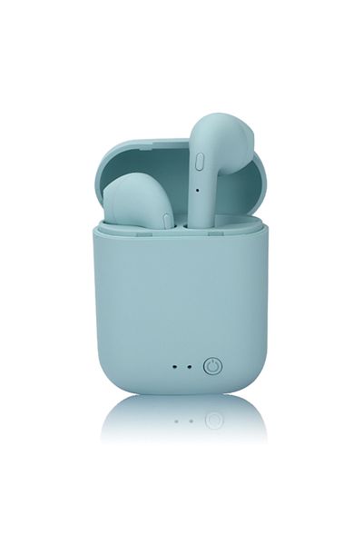 Choice Blue Original TWS I12 Macaron Wireless Bluetooth Headset Matte Sport Binaural Earbuds Wireless Headp