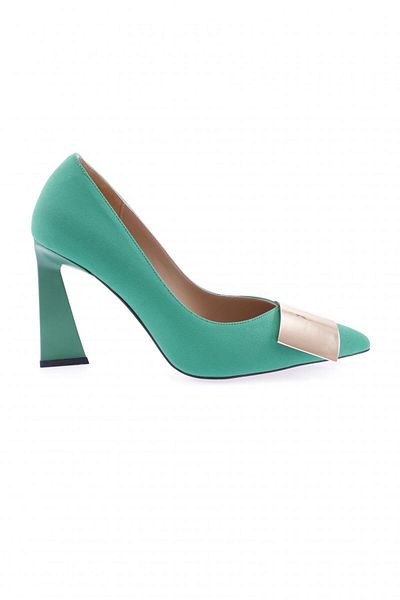 DGN Pantofi de damă cu toc înalt Lycra verde 23611022859