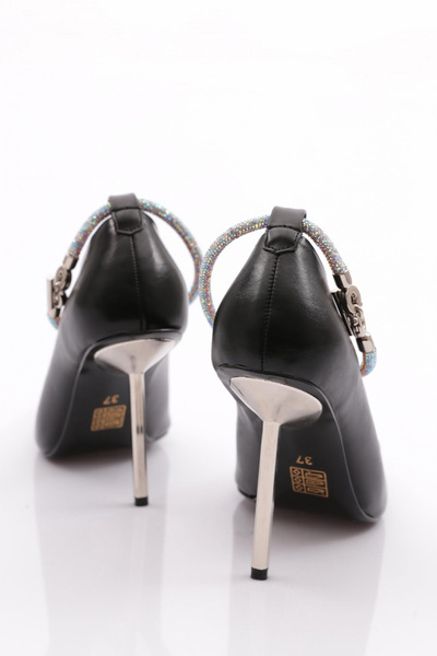 DGN Kadın Topuklu Ayakkabı Siyah 56373557