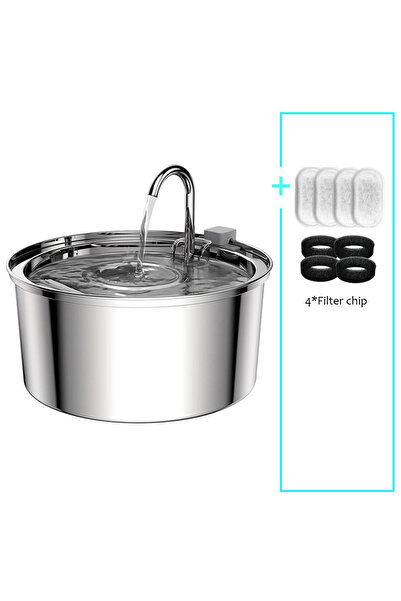 Choice نسخة مطورة من وعاء تغذية المياه من الفولاذ المقاوم للصدأ للحيوانات الأ...