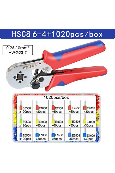 Choice Hsc8 6-4 1020h Ferrule Crimping Tool Hsc8 6-4/6-6 Electrical Crimper Plier For Wire End Crimp Tube
