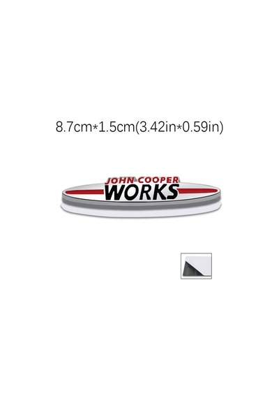 Choice ملصق شعار معدني صغير ثلاثي الأبعاد من John Cooper Works Embelm لشبكة ا...