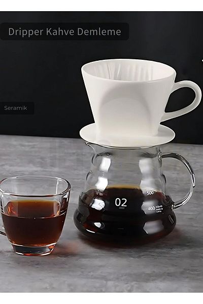 Jet's Home V60 02 Ceramic Dripper Coffee Brewing Equipment Apparatus Red