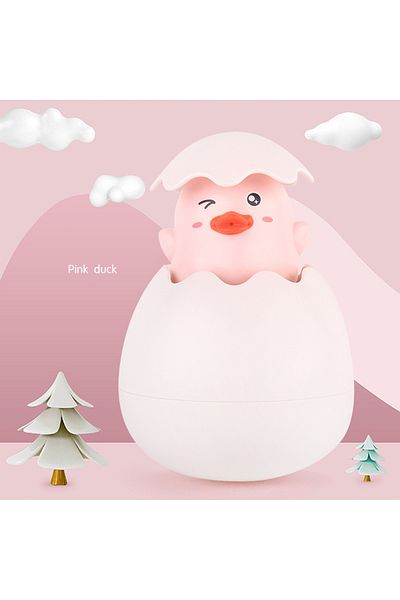 Choice pink duck Fun Basketball Hoop Balls Playset Boys Girls Bath Toys Bathtub 3 Balls Set Strong Suction