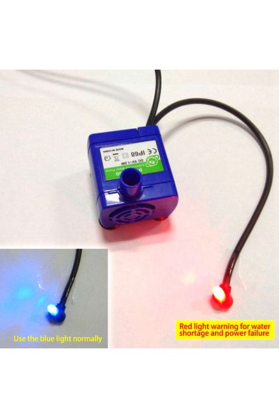 Choice Bi-Color LED Lights 160L/H 1.5W mini Submersible Pump USB DC 5V Pet Water Dispenser Water Pump DR-DC