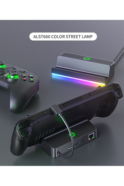 Choice حامل محول فيديو متوافق مع HDMI 4K WLAN لجهاز Steam Deck TV وشاحن محول فيديو لجهاز Ste