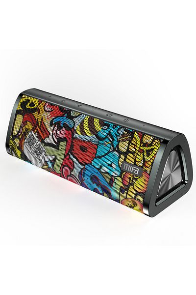 Choice Black-Graffiti mifa A10+ Portable bluetooth speaker 360° Stereo Sound 20W  IPX7 waterproof wireless