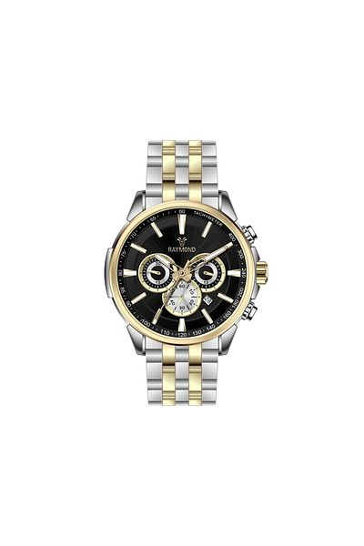 Raymond Rym-81054 Raymond Men's Wristwatch - Stainless Steel - 2 Year Warranty