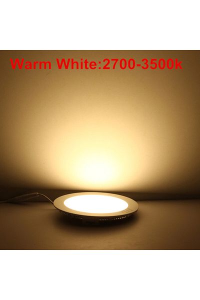 Choice Dimmable 6w Warm White Ultra Thin Led Panel Downlight 3w 6w 9w 12w15w 25w Round Led Ceiling Recessed