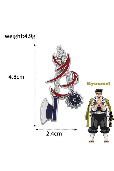 Choice X00276-14 Anime Demon Slayer Brooch Enamel Kimetsu No Yaiba Sword Pins Weapon Badge Fans Cosplay Sou