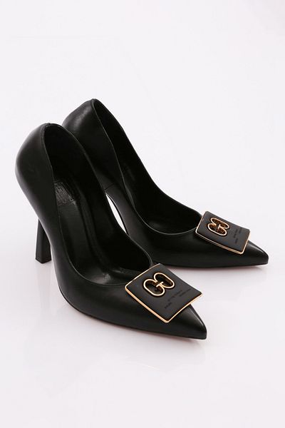 DGN 6078 Pantofi cu toc de damă negri