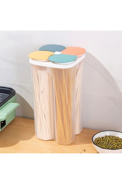 Choice 2.3L Dark Colorr 1.5/2.3L Cereals Storage Box Sealed Jar with Lid Grain Noodle Tea Food Keep Fresh C