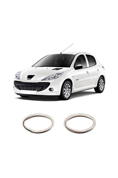 BRSPLAST Peugeot 206 Plus Uyumlu 1998-2012 Krom Sinyal Çerçevesi 2 Parça Pasl...