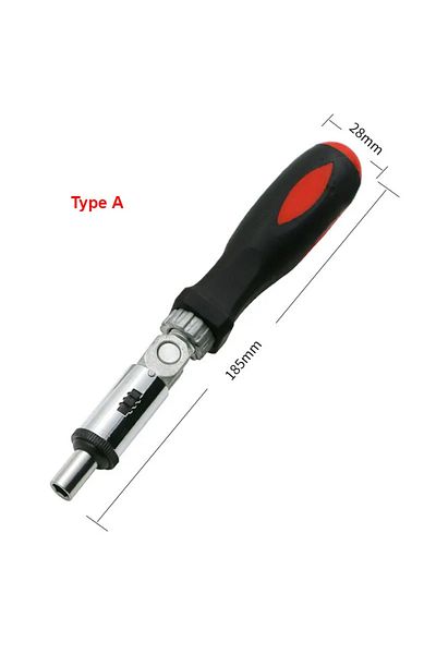 Choice A Multi-function Ratchet Screwdriver Angle Variable 0-180 Degrees Can Be Turned Left and Right 1/4 .