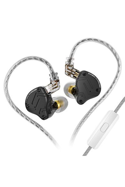 Choice سماعات أذن ZS10proX MIC KZ ZS10 PRO X HIFI Bass Metal Hybrid داخل الأذ...