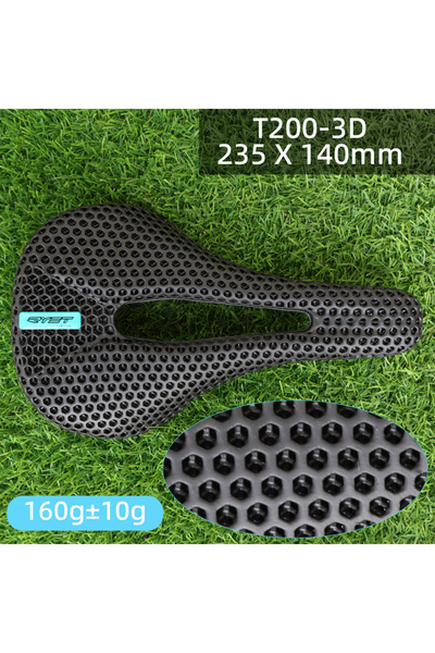 Choice سرج T200-3D من RYET، سرج كربون مطبوع ثلاثي الأبعاد للدراجات، مقاس 140 ...
