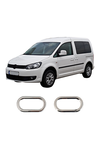 BRSPLAST Volkswagen Caddy Uyumlu 2003-2014 Krom Sinyal Çerçevesi 2 Parça Pasl...