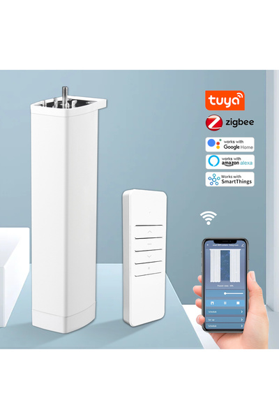 manhot محرك ومقبس KR للتحكم عن بعد RF من Tuya Zigbee محرك الستارة الكهربائية الذكي دعم الغالق الذكي Voi