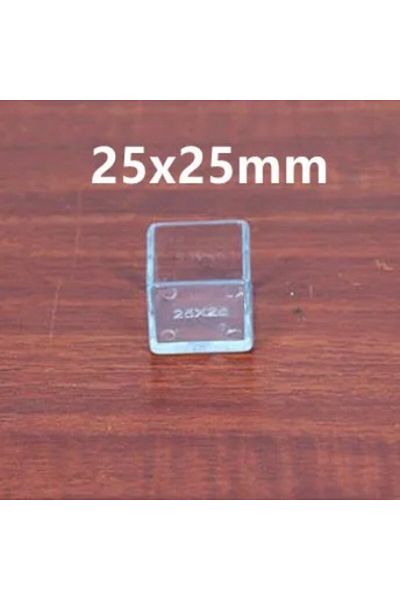 Choice 16 Pcs 25x25mm 16pcs Transparent Furniture Feet Caps Chair Table Sofa Non-slip Mute Rubber Leg Mat W
