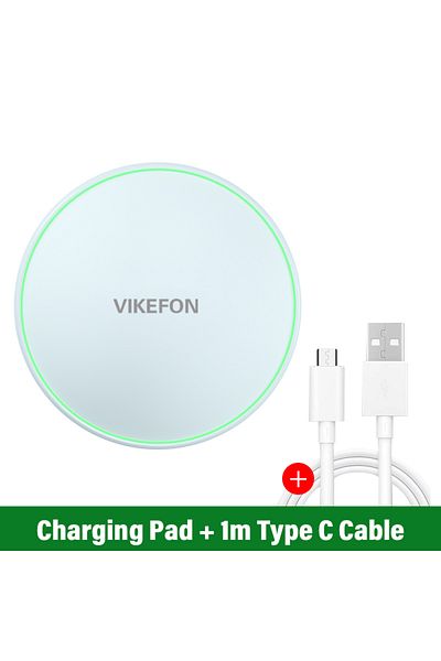 Choice حامل شاحن لاسلكي 30 وات من ماركة VIKEFON لهاتف iPhone 15 14 13 11 Pro Max وSamsung S22 S23 Xi