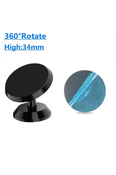 Choice حامل هاتف مغناطيسي للسيارة يدور 360 درجة باللون الأسود، حامل مغناطيسي ...
