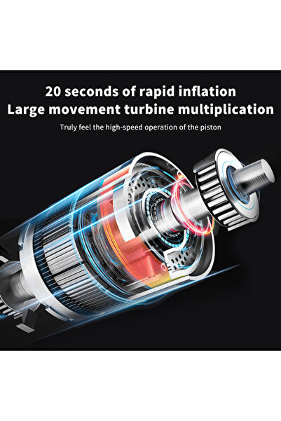 Choice ضاغط هواء محمول لإطارات السيارات مضخة هواء سريعة لنفخ الإطارات مع شاشة رقمية دقيقة للضغط